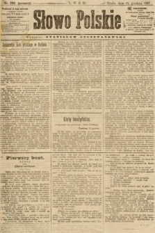 Słowo Polskie (wydanie poranne). 1897, nr 293