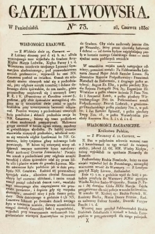 Gazeta Lwowska. 1830, nr 73