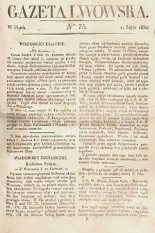 Gazeta Lwowska. 1830, nr 75