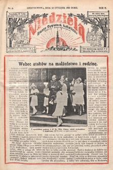 Niedziela : ilustrowany tygodnik katolicki Diecezji Częstochowskiej. 1935, nr 2