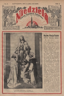 Niedziela : ilustrowany tygodnik katolicki Diecezji Częstochowskiej. 1935, nr 28
