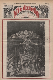 Niedziela : ilustrowany tygodnik katolicki Diecezji Częstochowskiej. 1935, nr 52