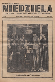 Niedziela : ilustrowany tygodnik katolicki Diecezji Częstochowskiej. 1939, nr 6