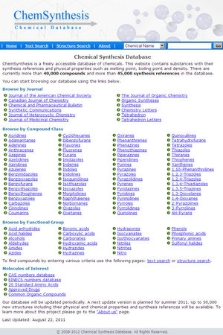 ChemSynthesis : Chemical Database