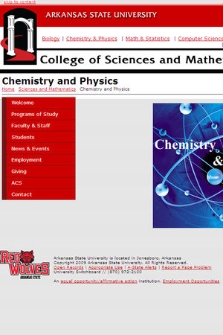 College of Sciences and Mathematics : Chemistry and Physics