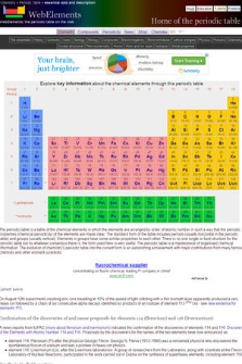 WebElements: Home of the periodic table