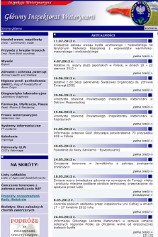 Inspekcja Weterynaryjna - Główny Inspektorat Weterynarii