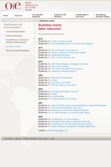 OIE "Bulletins" online