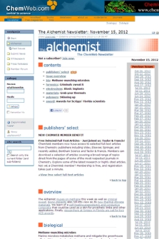 Alchemist : the ChemWeb Magazine