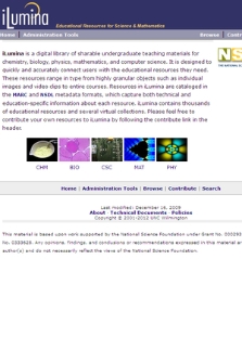 iLumina : educational resources for science and mathematics