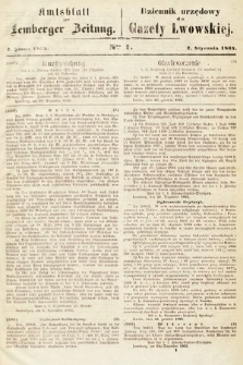 Amtsblatt zur Lemberger Zeitung = Dziennik Urzędowy do Gazety Lwowskiej. 1864, nr 1