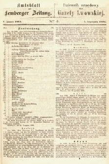 Amtsblatt zur Lemberger Zeitung = Dziennik Urzędowy do Gazety Lwowskiej. 1864, nr 4