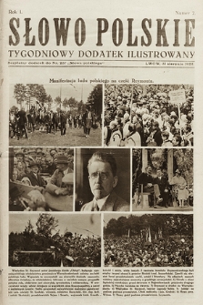 Słowo Polskie : tygodniowy dodatek ilustrowany. 1925, nr 2