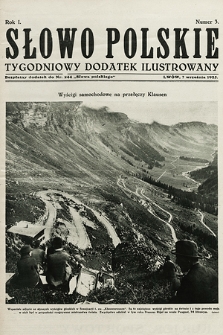 Słowo Polskie : tygodniowy dodatek ilustrowany. 1925, nr 3