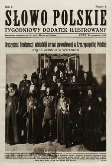Słowo Polskie : tygodniowy dodatek ilustrowany. 1925, nr 6