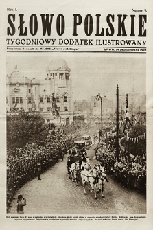 Słowo Polskie : tygodniowy dodatek ilustrowany. 1925, nr 9