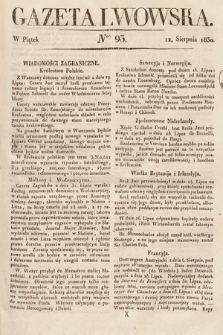 Gazeta Lwowska. 1830, nr 93