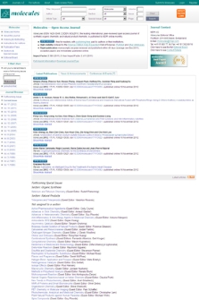 Molecules : a journal of synthetic chemistry and natural product chemistry