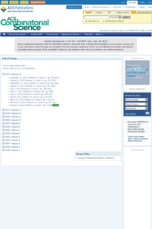 Journal of combinatorial chemistry