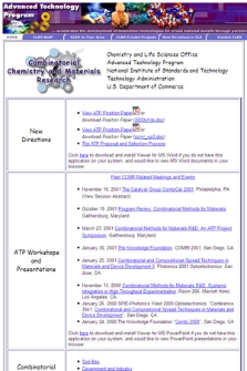 Combinatorial Chemistry and Materials Research