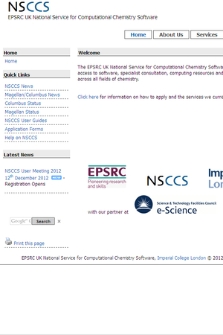 EPSRC National Service for Computational Chemistry Software