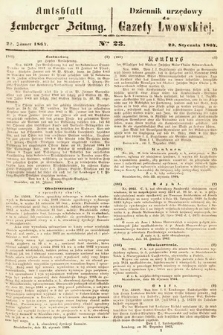 Amtsblatt zur Lemberger Zeitung = Dziennik Urzędowy do Gazety Lwowskiej. 1864, nr 23