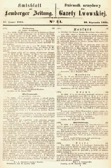 Amtsblatt zur Lemberger Zeitung = Dziennik Urzędowy do Gazety Lwowskiej. 1864, nr 24