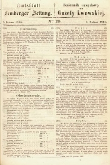 Amtsblatt zur Lemberger Zeitung = Dziennik Urzędowy do Gazety Lwowskiej. 1864, nr 29