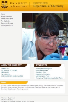 University of Manitoba : Department of Chemistry