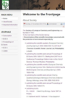 Society of Ecological Chemistry and Engineering