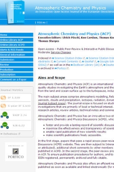 Atmospheric Chemistry and Physics Discussions: An Interactive Open Access Journal of the European Geosciences Union