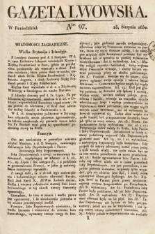 Gazeta Lwowska. 1830, nr 97