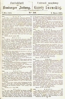 Amtsblatt zur Lemberger Zeitung = Dziennik Urzędowy do Gazety Lwowskiej. 1864, nr 50