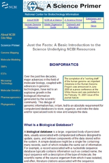Bioinformatics fact sheet