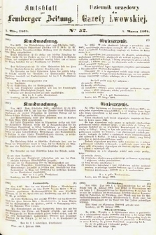Amtsblatt zur Lemberger Zeitung = Dziennik Urzędowy do Gazety Lwowskiej. 1864, nr 52