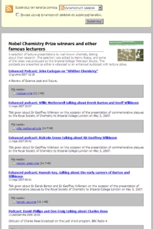 Nobel Chemistry Prize winners and other famous lecturers