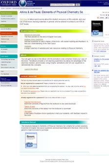 Atkins and de Paula : Elements of physical chemistry 5e