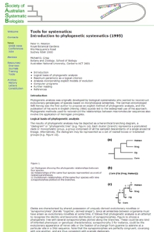 Introduction to Phylogenetic Systematics