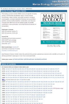 Marine Ecology Progress Series