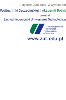 Zachodniopomorski Uniwersytet Technologiczny Wydział Technologii i Inżynierii Chemicznej