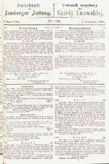 Amtsblatt zur Lemberger Zeitung = Dziennik Urzędowy do Gazety Lwowskiej. 1864, nr 76