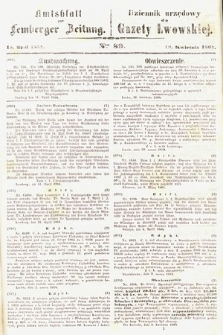 Amtsblatt zur Lemberger Zeitung = Dziennik Urzędowy do Gazety Lwowskiej. 1864, nr 89