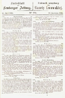 Amtsblatt zur Lemberger Zeitung = Dziennik Urzędowy do Gazety Lwowskiej. 1864, nr 95