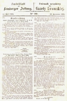 Amtsblatt zur Lemberger Zeitung = Dziennik Urzędowy do Gazety Lwowskiej. 1864, nr 99