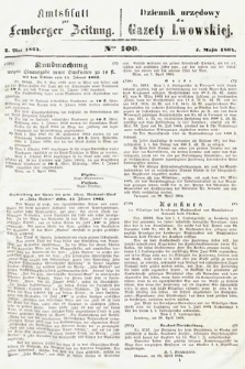 Amtsblatt zur Lemberger Zeitung = Dziennik Urzędowy do Gazety Lwowskiej. 1864, nr 100