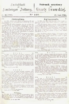Amtsblatt zur Lemberger Zeitung = Dziennik Urzędowy do Gazety Lwowskiej. 1864, nr 111