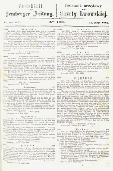 Amtsblatt zur Lemberger Zeitung = Dziennik Urzędowy do Gazety Lwowskiej. 1864, nr 113