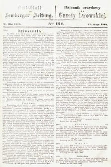 Amtsblatt zur Lemberger Zeitung = Dziennik Urzędowy do Gazety Lwowskiej. 1864, nr 121