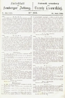 Amtsblatt zur Lemberger Zeitung = Dziennik Urzędowy do Gazety Lwowskiej. 1864, nr 122