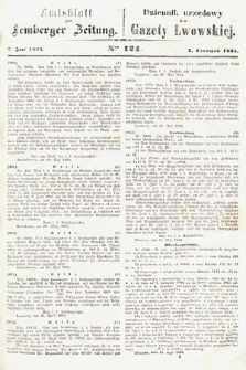 Amtsblatt zur Lemberger Zeitung = Dziennik Urzędowy do Gazety Lwowskiej. 1864, nr 124